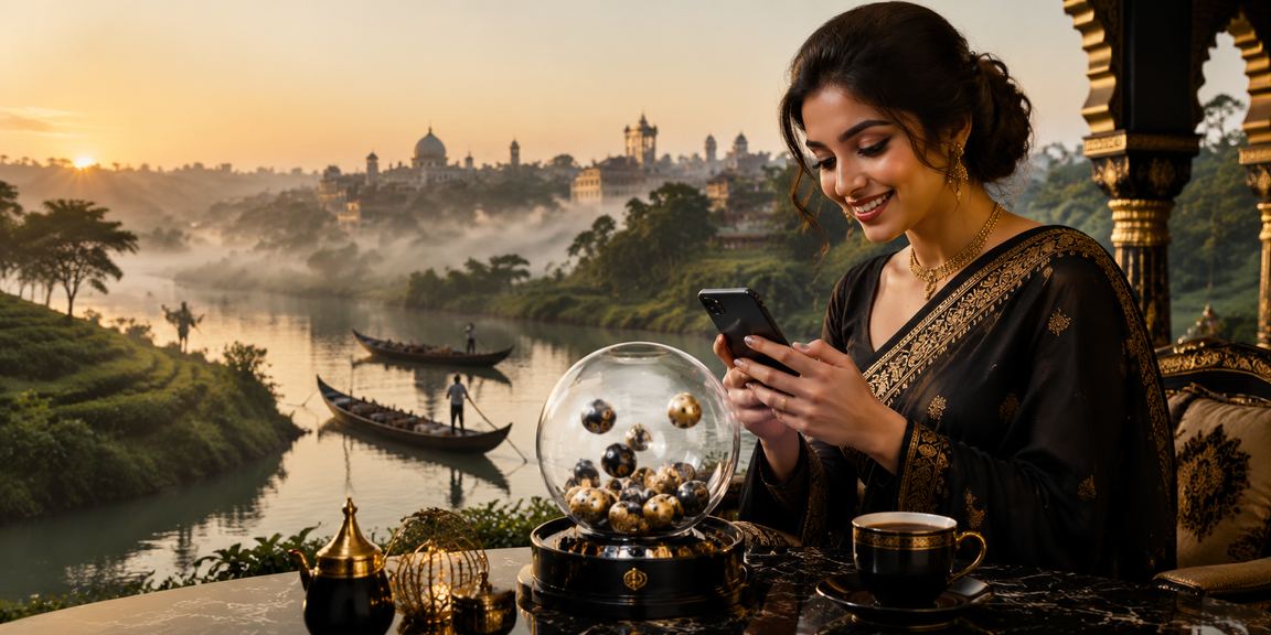 বরিশালের চা বাগানে tkbd লটারি খেলছেন একজন সদস্য